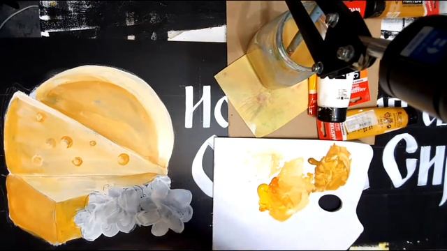 Как художник рисует вывески - @plaksin_risuet смотреть онлайн