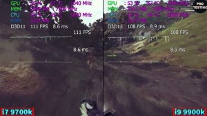 i7 9700k vs i9 9900k Тест в Играх