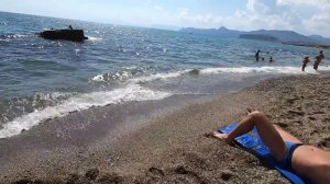 Самое чистое море в Крыму. Пляж на Меганоме. Судак 2019