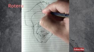 How easy to draw Pennywise  the clown from it/ Как легко нарисовать Пенивайза - клоуна из ОНО
