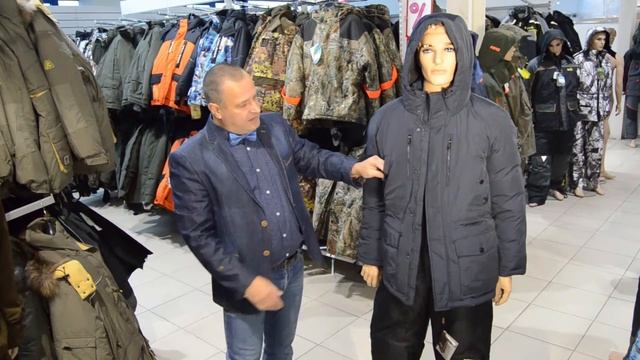 Обзор зимней мужской куртки Finn Flare W17-42010 смотреть онлайн