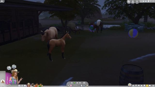 СЛОЖНЫЕ РОДЫ И ХОРОШАЯ РОДОСЛОВНАЯ - Sims 4 Конное ранчо #12