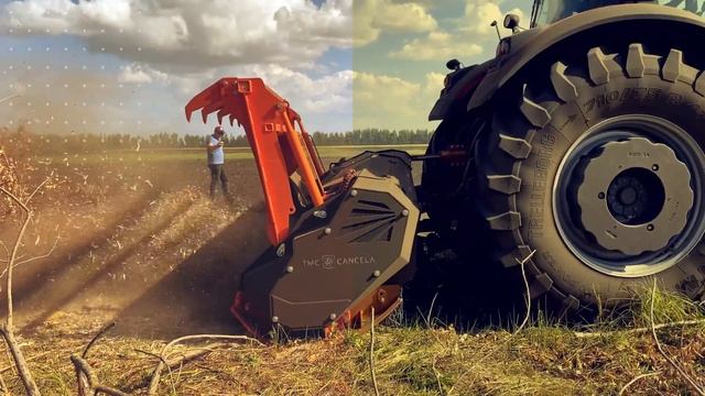 6 Га в смену! Мощнейший мульчер TMC Cancela TFT-225 и Massey Ferguson S8737.
