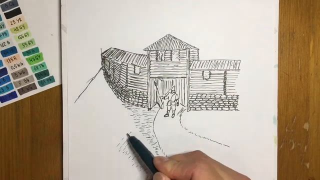 Как нарисовать Крепость ??? смотреть онлайн
