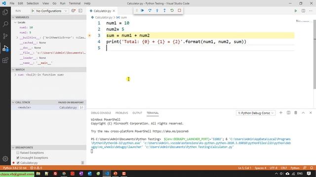 Python Code: #02 Configure & Run the Debugger Python in Visual Studio Code