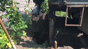 Бурение под опоры с помощью бурильно-Крановой установки БКМ-317 на базе ГАЗ66