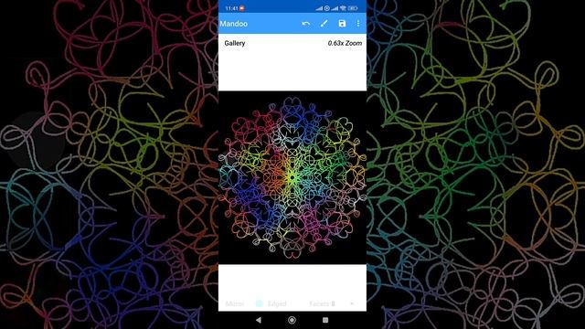 M10 - Meditative step by step Mandala drawing with Rainbow Colours on a black background. ASMR rela