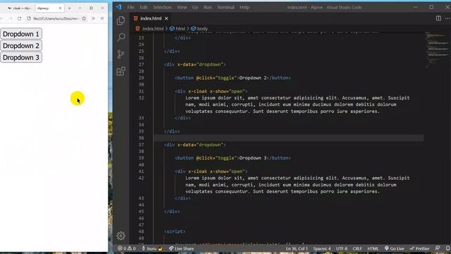 x-cloak - Alpine.js - 07 смотреть онлайн