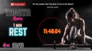 TABATA 30/10 - Special 4X with 1 min REST - TABATAMANIA