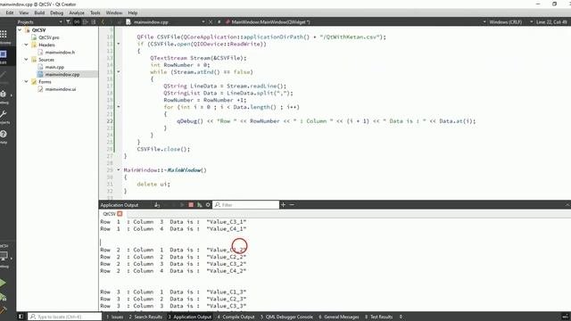 Qt C++ GUI Application Tutorial | Qt QFile | QTextStream | Read And Write Data In CSV File Using Qt