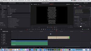 Титры - "Барабан" в DaVinci Resolve 16
