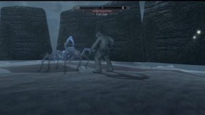 SKYRIM ARENA: Primaries! Frostbite Giant Spider VS Frost Giant