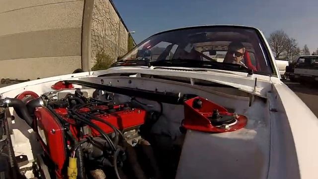 Toyota Starlet kp61 4age 16v testdrive @ parking lot (home) 1 смотреть онлайн