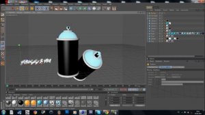 Spray Can Modelling (Cinema 4D & Photoshop) Speed Art - mrtnArt