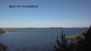 Рыбинское водохранилище . Отдых в палатках на берегу