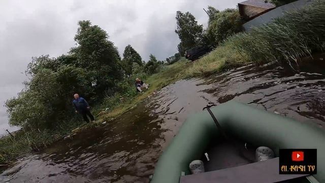 Лодка на УАЗ ПАТРИОТЕ/Тест Лодки с Мотором/Рыбалка смотреть онлайн