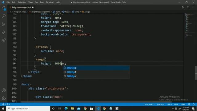 Customized Range for control brightness using HTML CSS and Java-script.(code: in descri..) смотреть онлайн