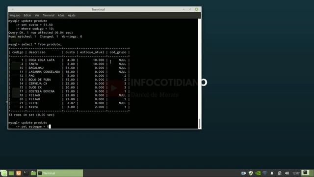 Curso MySQL Server #6 - Update