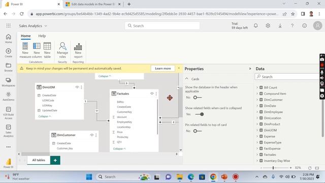 How Edit Power BI Dataset or Model in Power BI Services (27/30)