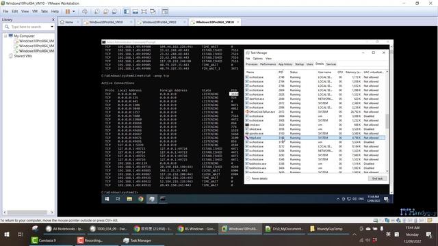 (T34-9)Discuss PID,Port,Apache,MySql,IIS,MicrosoftSqlServer