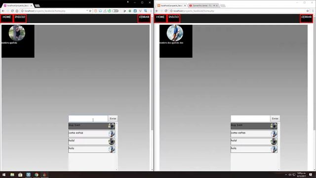 chat con ajax y php (demo). смотреть онлайн