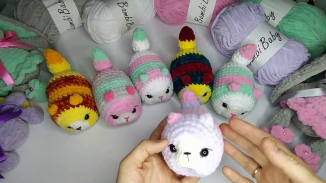 Обзор моих игрушечек ????#амигуруми #вяжуназаказ #вязаныеигрушки #ручнаяработа #дети #подарки