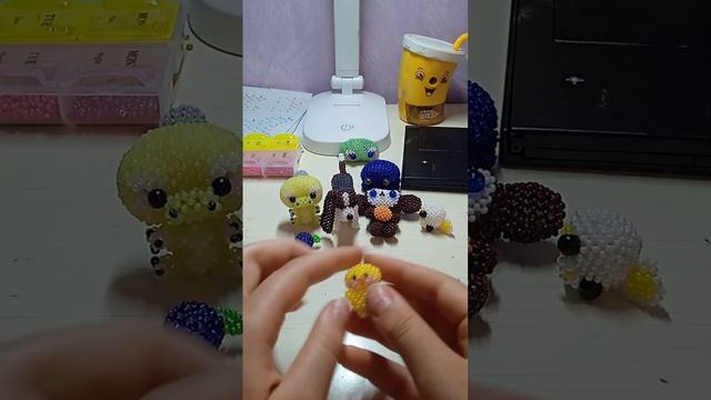 Oбзор на мои амигуруми из бисера.