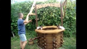 Деревянный колодец (без единого гвоздя)