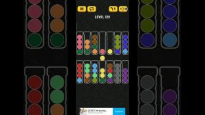 Ball sort puzzle level 129 прохождение