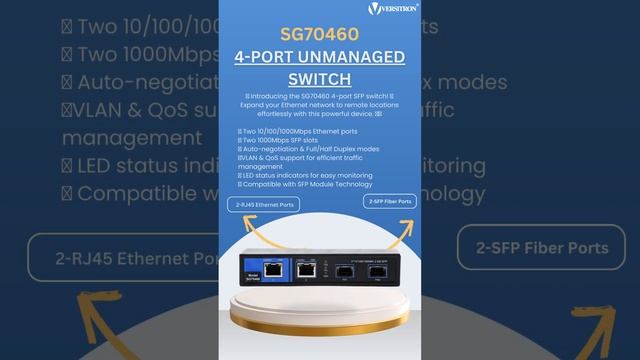 SG70460 - 4 Port Unmanaged Switch