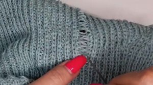 Исправление спущенной петли