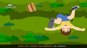 Jack and Jill went up the hill nursery rhyme