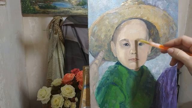 Портрет маслом. как написать портрет по фото. смотреть онлайн