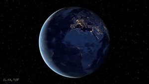 Красивейший вид на Землю из космоса! 2 минуты отдыха. Ночная сторона Земли. Светящиеся города.