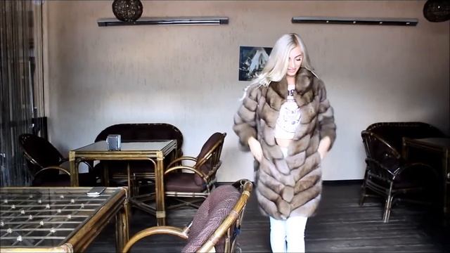 Любимая шубка из меха Соболя Торотор, очень стильно и дорого видео обзор шубки смотреть онлайн