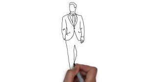 How To Draw Man In Suit