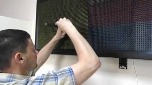 Замена модуля бегущей строки/видео-вывески Р10