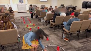 Stack and Run – Youth Group Games or Party Game with Hula Hoops and Solo Cups