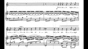 Domingo Santa Cruz - from "Canciones del Mar" Op.29, for Voice and Piano