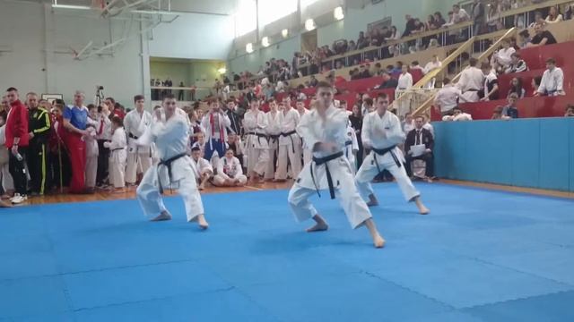 Командное ката. Мужчины. Kanku Sho смотреть онлайн