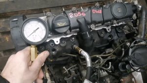 Замер компрессии контрактного двигателя Citroen Peugeot DW8 1.9 DIESEL