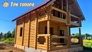 Строительство домов в Перми. Дом-баня из оцилиндрованного бревна в Пермском крае