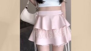 Шикарная Мини-юбка С Кружевной Отделкой ?