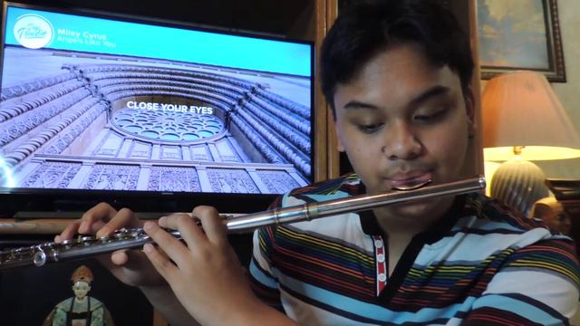ANGEL LIKE YOU by Miley Cyrus (flute cover) смотреть онлайн
