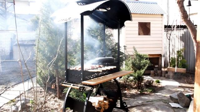 Шикарный мангал "Азия" с подставкой под казан смотреть онлайн