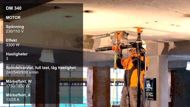 DM340 Husqvarna Core Drilling Machines смотреть онлайн