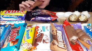 ASMR eating/ Chocolate party 🥳