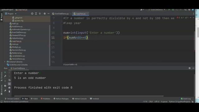 #13 : Python Tutorial 13: Python Program to check given year is leap year or not ? смотреть онлайн