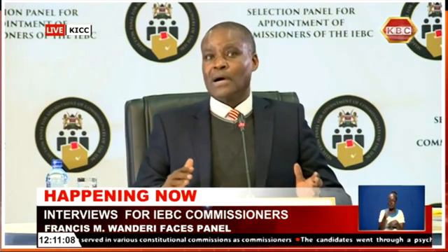 Interviews For IEBC Commissioners: Francis M. Wanderi faces the panel смотреть онлайн