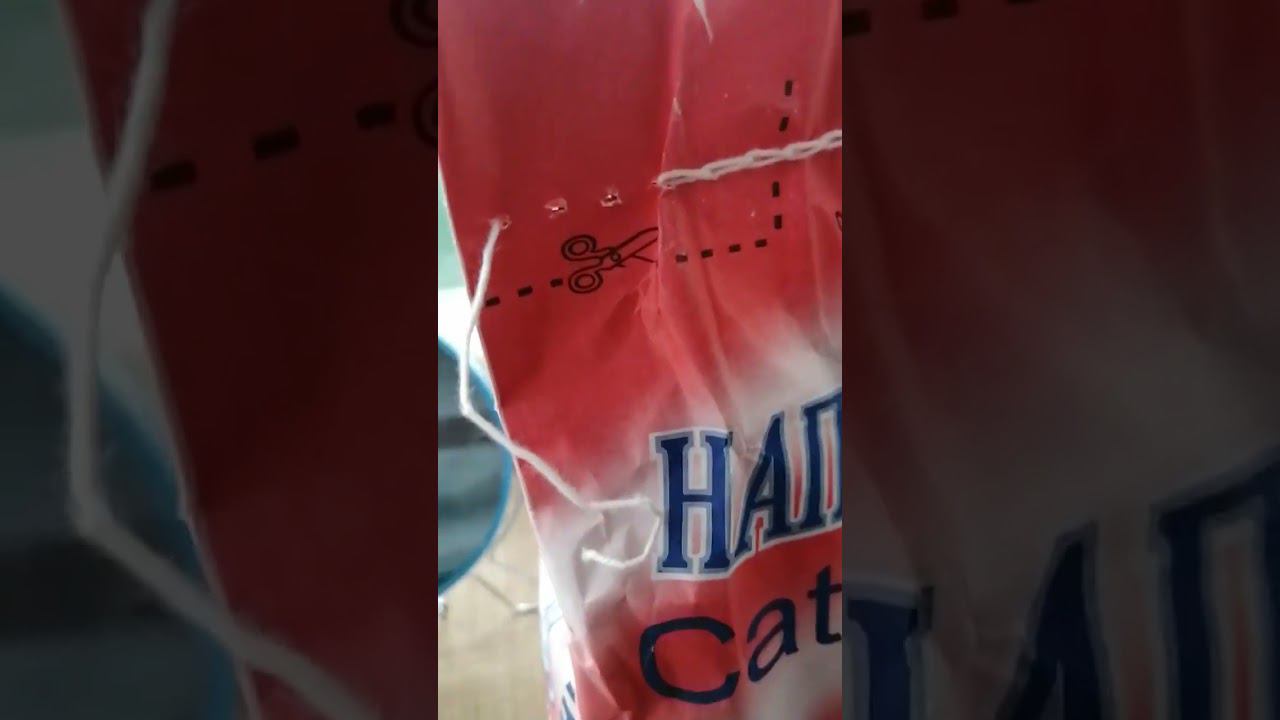 вскрыть мешок с хитрым швом